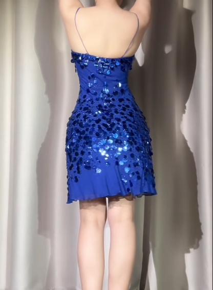 Süßes Ballkleid Spaghettiträger Silbergrau Mini Kurzes Formales Homecoming-Kleid Party Kurzes Ballkleid Hoco Kleider DH2684