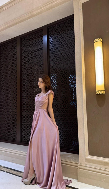 Robe de bal courte à bretelles spaghetti, gris argenté, robe de soirée courte, robe de bal Hoco DH2684