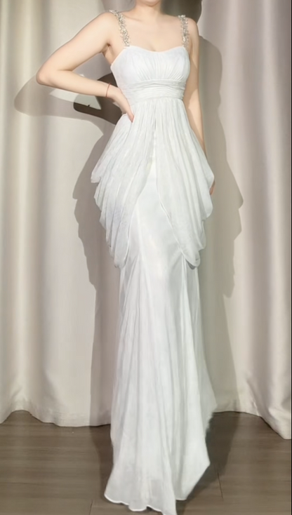 Süßes Ballkleid Spaghettiträger Silbergrau Mini Kurzes Formales Homecoming-Kleid Party Kurzes Ballkleid Hoco Kleider DH2684