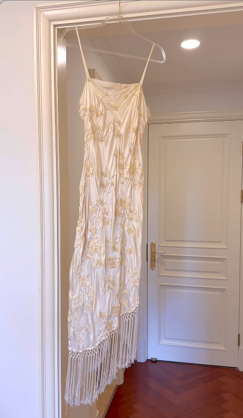 Vintage Champagne Prom Dresses Satin Sheath Long Evening Dresses Beaded Sleeveless Party Dresses DP04602