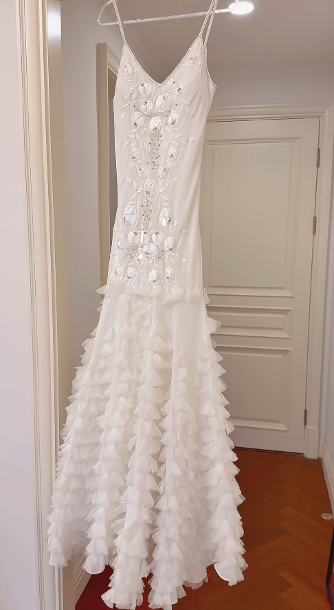 Simple Mermaid Long Prom Dresses Chiffon White Evening Dresses Sleeveless Birthday Dresses DP04626