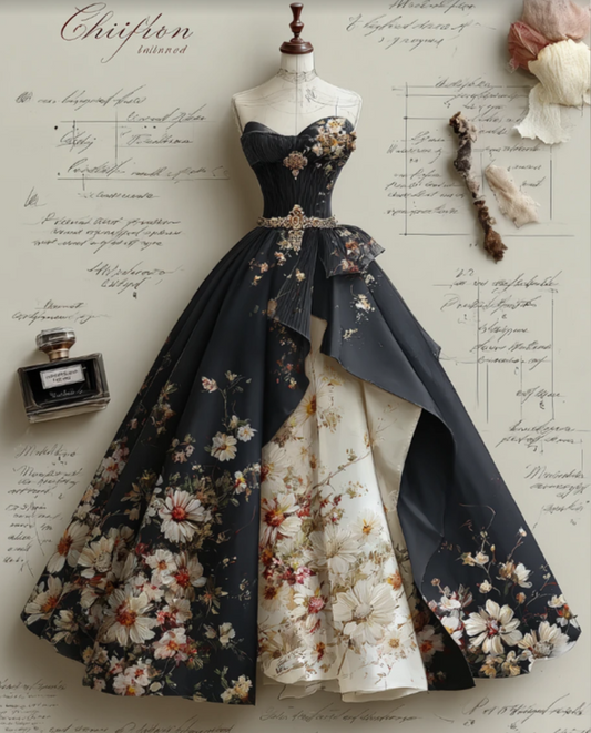 Gorgeous Black A-Line Long Prom Dresses Appliques Satin Birthday Dresses Sleeveless Evening Dresses DP04653