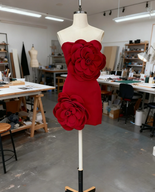 Sexy Brugundy Short Prom Dresses Strapless Sheath Evening Dresses Satin Sleeveless Birthday Dresses DP04719