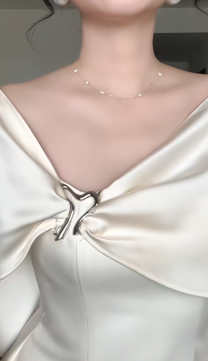 Sexy Ivory  Short Prom Dresses V-neck A-Line Evening Dresses Satin Sleeveless Birthday Dresses DP04720