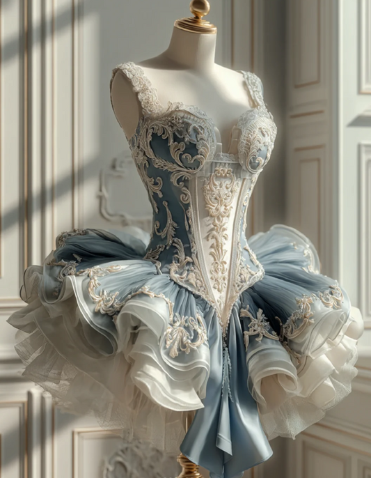 Chic A-Line Blue Short Prom Dresses Appliques Tulle Sleeveless Party Dresses Straps Birthday Dresses DP04776