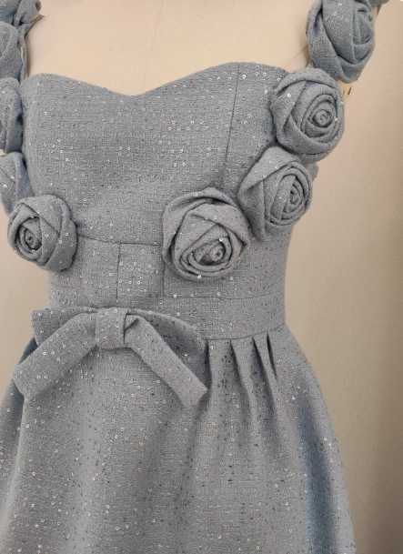 Chic Sheath Blue Short Prom Dresses Sequins Sleeveless Party Dresses Straps Birthday Dresses DP04779