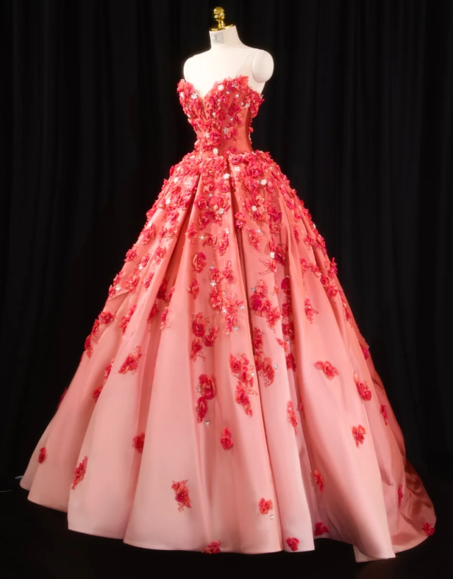 Gorgeous A-Line Burgundy Long Prom Dress Tulle Applique Sweetheart Sleeveless Evening Dress DP04842