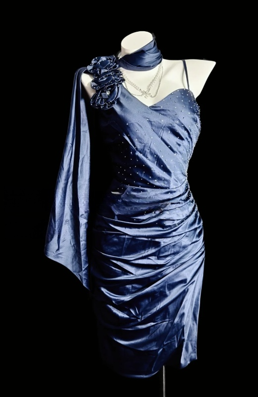 Robe de bal courte à bretelles spaghetti, gris argenté, robe de soirée courte, robe de bal Hoco DH2684