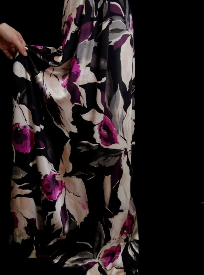 Chic Black Long Prom Dress Chiffon Halter Floral Party Dress Sheath Sleeveless Evening Dress  DP04873