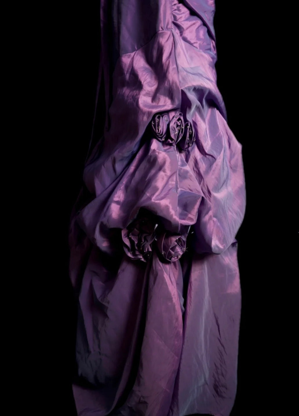 Elegant Purple Long Prom Dresses Taffeta Sweetheart Sheath Evening Dress Sleeveless Party Dress DP04920