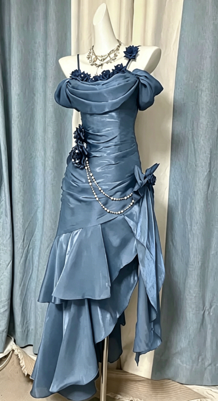 Süßes Ballkleid Spaghettiträger Silbergrau Mini Kurzes Formales Homecoming-Kleid Party Kurzes Ballkleid Hoco Kleider DH2684
