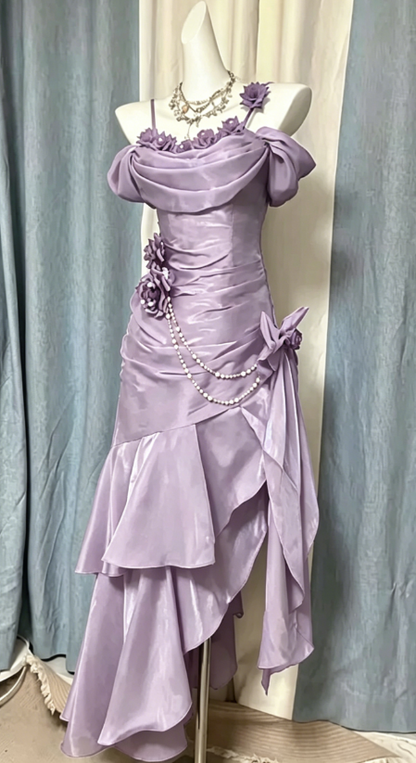 Süßes Ballkleid Spaghettiträger Silbergrau Mini Kurzes Formales Homecoming-Kleid Party Kurzes Ballkleid Hoco Kleider DH2684