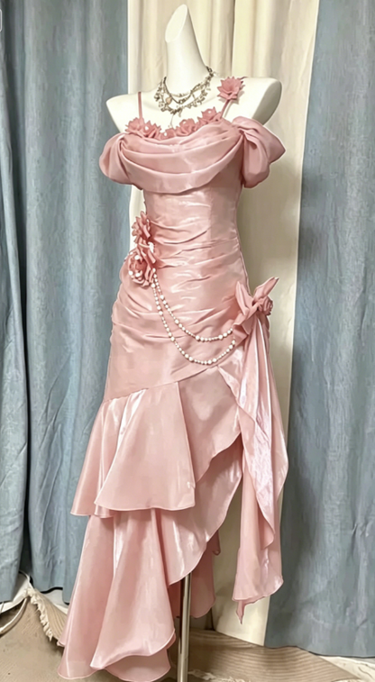 Süßes Ballkleid Spaghettiträger Silbergrau Mini Kurzes Formales Homecoming-Kleid Party Kurzes Ballkleid Hoco Kleider DH2684