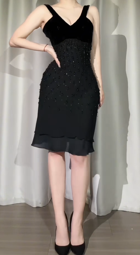 Robe de bal courte à bretelles spaghetti, gris argenté, robe de soirée courte, robe de bal Hoco DH2684