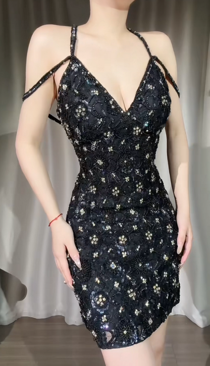 Süßes Ballkleid Spaghettiträger Silbergrau Mini Kurzes Formales Homecoming-Kleid Party Kurzes Ballkleid Hoco Kleider DH2684