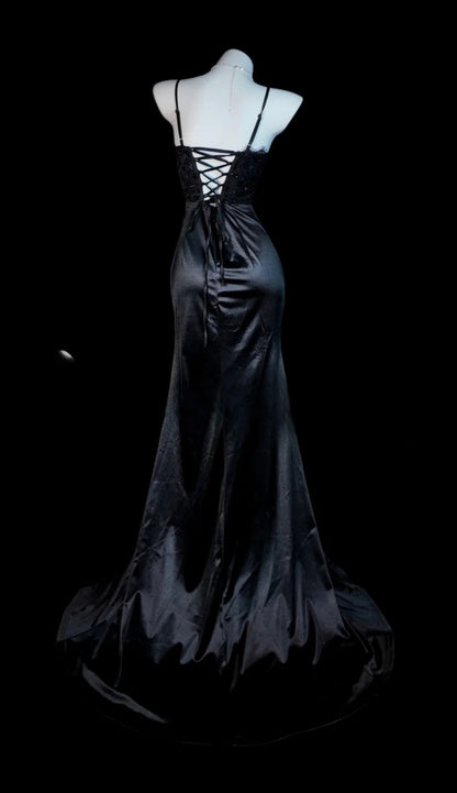 Robe de bal courte à bretelles spaghetti, gris argenté, robe de soirée courte, robe de bal Hoco DH2684