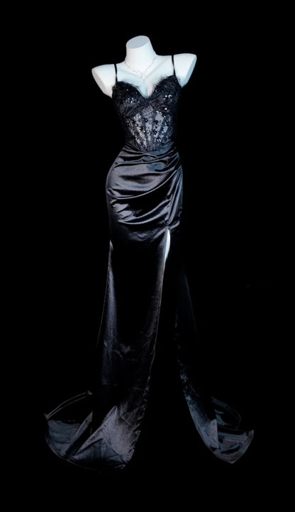 Robe de bal courte à bretelles spaghetti, gris argenté, robe de soirée courte, robe de bal Hoco DH2684