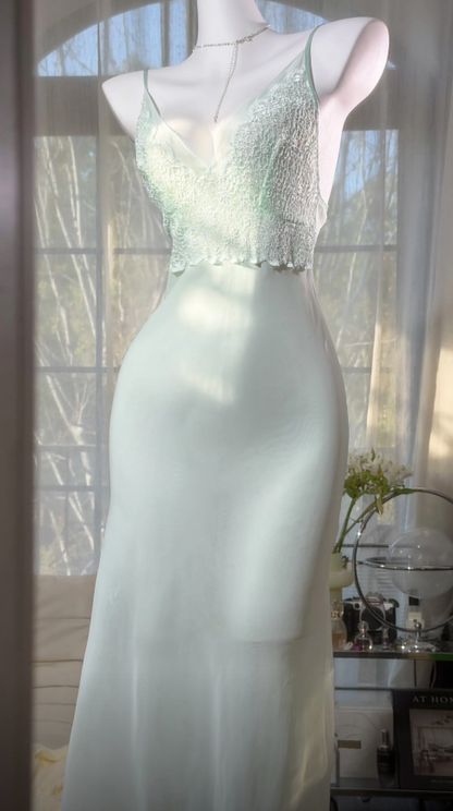 Elegantes kurzes Abendkleid in Mintgrün mit Spaghettiträgern, Etui, Chiffon, Partykleid, Ärmelloses Geburtstagskleid DP05360