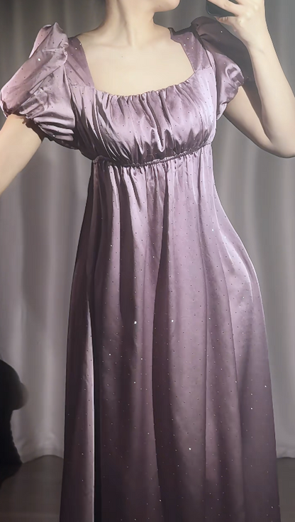 Elegantes rosafarbenes Ballkleid aus Imperial Satin, langes Abendkleid DP05363