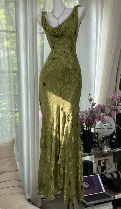 Elegante Spaghettiträger Etui Chiffon Langes Abendkleid Blaues Hochzeitsgastkleid DP05461