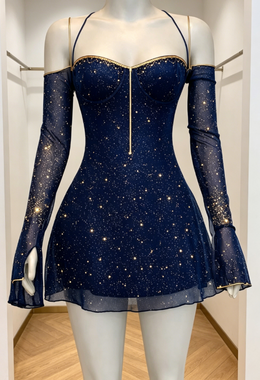 Chic Halter Sheath Short Prom Dress Chiffon Appliques Birthday Dress Navy Blue Evening Dress DP05550