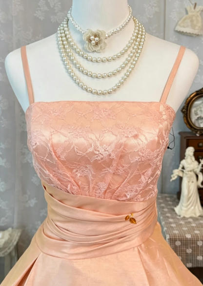 Schickes kurzes Ballkleid mit Spaghettiträgern, A-Linie, Satin, Geburtstagskleid, Rouge-Rosa, Abschlussfeierkleid DP05729