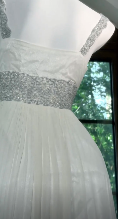Chic Straps A-Line Chiffon Long Evening Dress White  Prom Dress DP06116