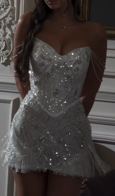 Sexy Sweetheart Geburtstagskleid Etui Tüll Pailletten Partykleid Grau Hoco Kleid DP06124