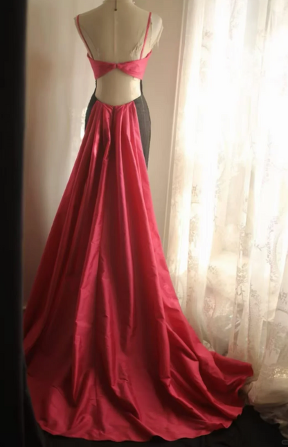 Élégante robe longue de soirée noire en mousseline fourreau robe de cérémonie DP06146