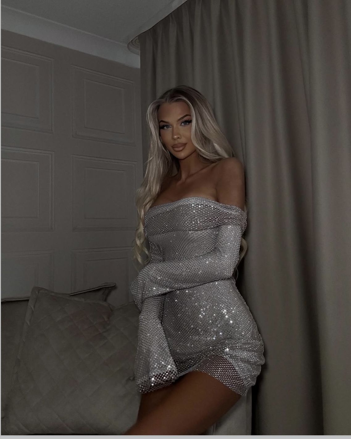 Sexy Silver Short Prom Dress Off-shoulder Sheath Hoco Dress Chiffon Birthday Dress DP06395
