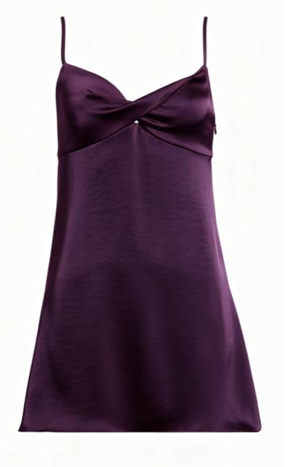 Chic Burgundy Short Homecoming Dress Satin Sheath Birthday Dress DP06675