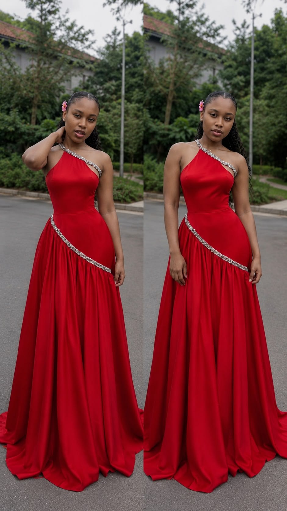 Chic Burgundy Prom Dress Satin Sheath Long Evening Dress DP06689