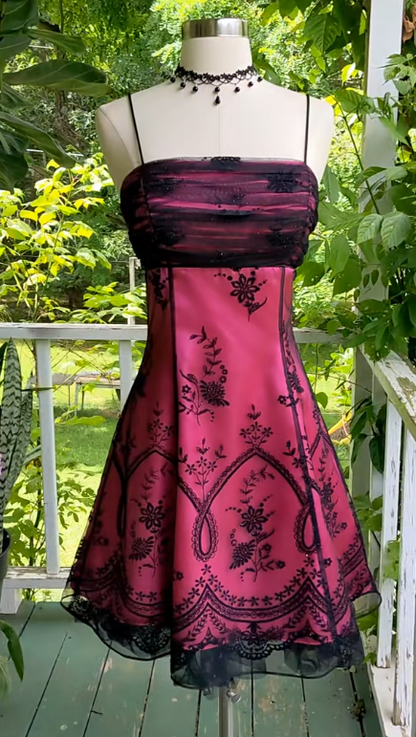 Glamours Hot Pink Birthday Dress Sheath Chiffon Hoco Dress DP06855