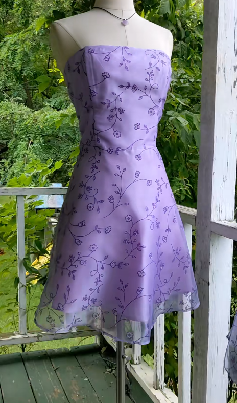 Glamouröses lila Geburtstagskleid Scheide Chiffon Hoco Kleid DP06856
