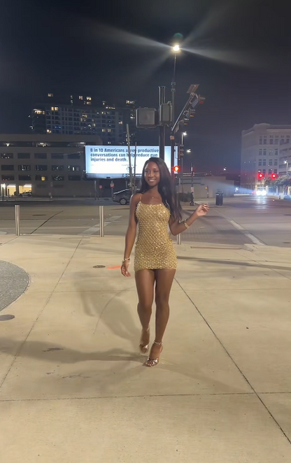 Chic Sheath Short Birthday Dress Gold Homecoming Dress DP06896