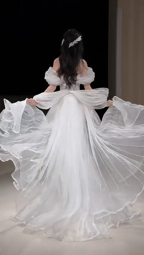 Hochzeitskleid Scheide Tüll Brautkleid DP06918