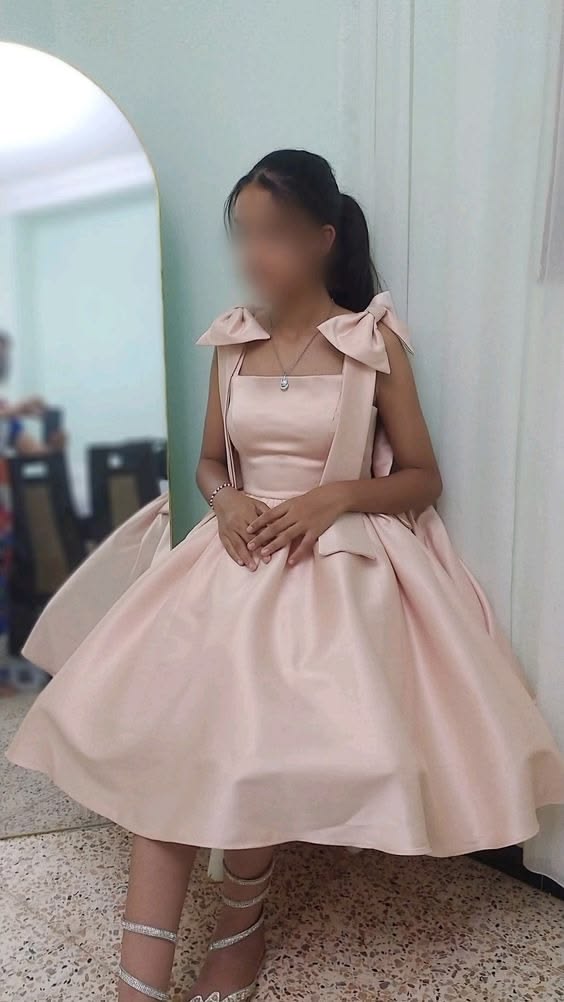 Pretty Pink A-Line Satin Short Homecoming Dress DP06978
