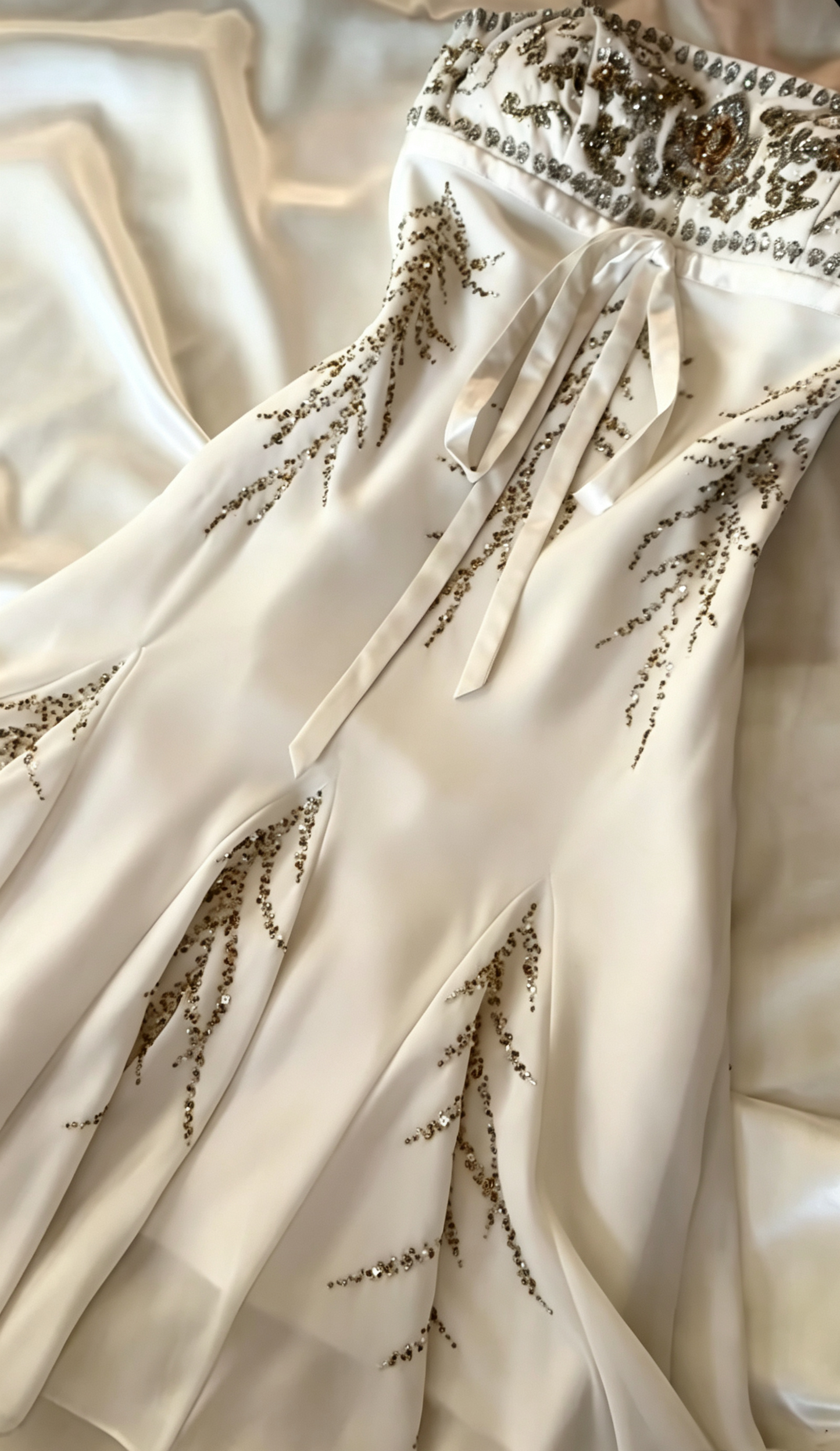 Elegantes kurzes weißes Homecoming-Kleid Etui Chiffon Perlen Geburtstagskleid DP07011