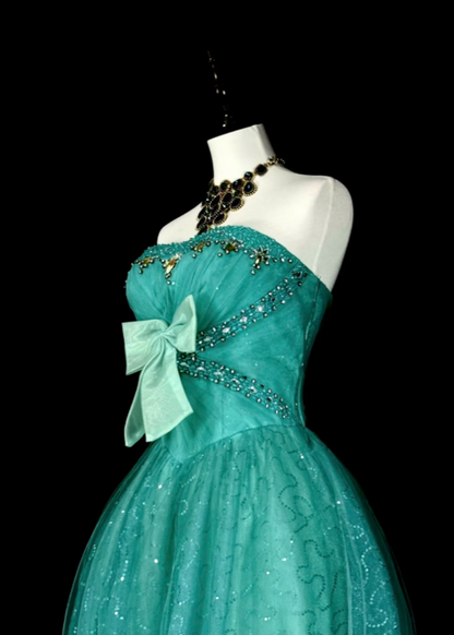 Elegantes blaues Ballkleid Etui-Tüll-Abendkleid DP07147