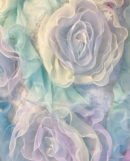 Elegantes, farbenfrohes Ballkleid für den Abschlussball, Kleid für den 16. Geburtstag, Tüll-Quinceañera-Kleid DP07148