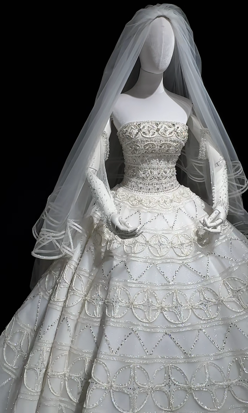 Pretty White A-Line Tulle Long Wedding Dress for Brides DP07159