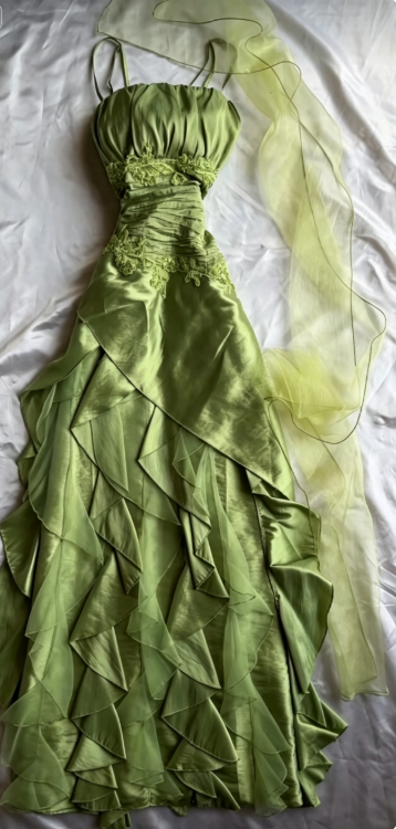 Robe de bal fourreau chic en satin vert, longue robe de soirée DP07333