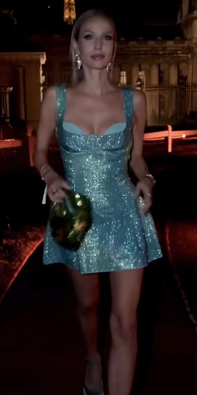 Chic Blue Short Homecoming Dress Sheath Sequins Birthday Dress DP07405