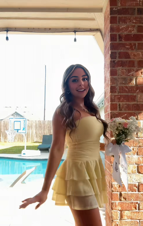 Yellow Chiffon Short Homecoming Dress Sheath Birthday Mini Dress DP07472