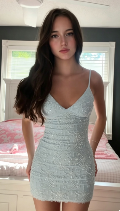 Straps Blue Short Homecoming Dress Bodycon Birthday Dress DP07515