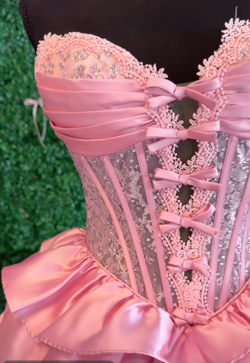 Fashion Pink Short Homecoming Dress Satin A-Line Birthday Party Dress DP07576