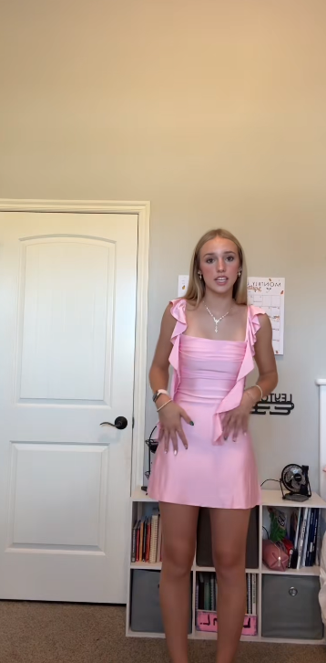 Fashion Pink Short Homecoming Dress Satin Sheath Birthday Party Dress DP07578