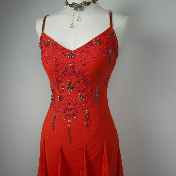 Gorgeous Red Prom Dress Sheath Chiffon Long Evening Dress DP07781