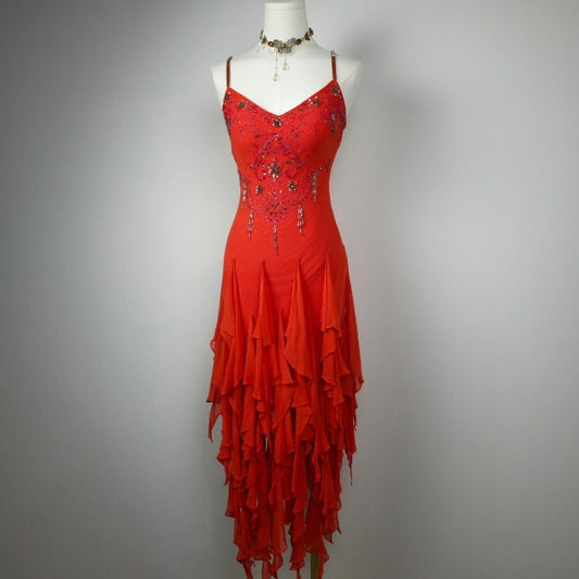 Wunderschönes rotes Abschlussballkleid, Etuikleid aus Chiffon, langes Abendkleid DP07781