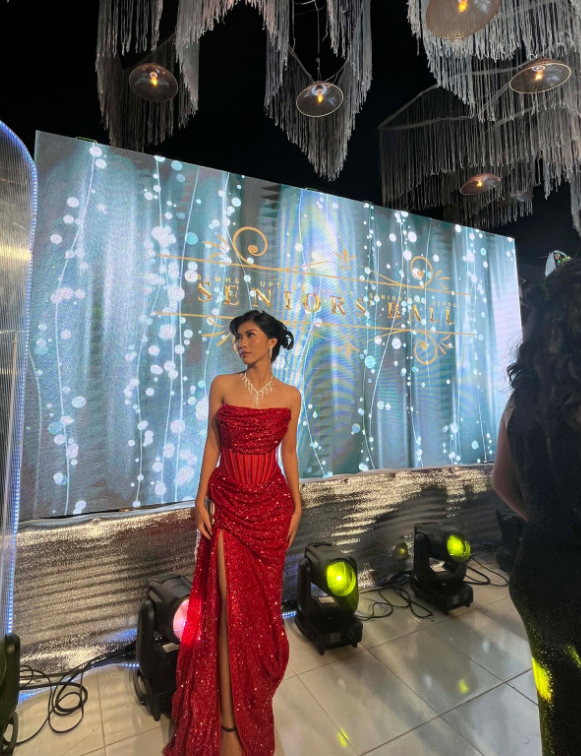 Pretty Sheath Sequins Long Evening Dress Red Prom Dress DP08069